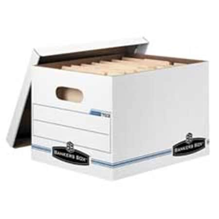 Fellowes Mfg. Co. FEL00703 Stor-File Boxes- W-Lid- Ltr-Lgl- 12in.x15in.x10in.- 12-CT- White